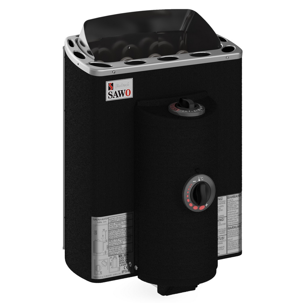 Печь электрическая 3 кВт с выносным пультом SAWO MINI X MX-30NS-P-F Печи для бани и сауны